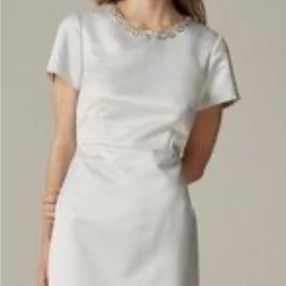 J.Crew Collection A Line embellished dress in duchess satin size 16